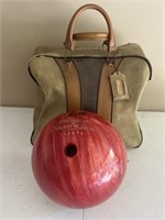 Vintage Brunswick Crown Jewel Bowling Ball and