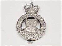 Derbyshire Constabulary British Police Cap Badge