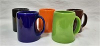 (5) Fitz & Floyd Ceramic Coffee Mugs