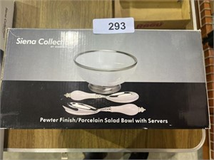 Siena Salad Bowl & Servers