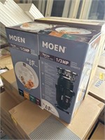 2- MOEN 1/3hp GXP33C PRO DISPOSAL'S