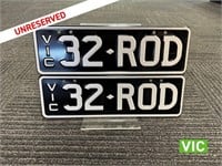 Victorian Number Plates 32 R0D