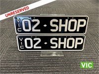 Victorian Number Plates 02 SHOP