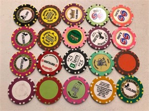 20 49mm Various Baccarat Chips