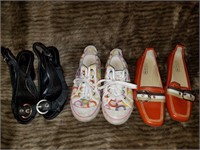 Three Pairs of Coach Shoes - Size 5