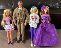 J - LOT OF 4 COLLECTIBLE DOLLS (L114)
