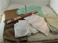 Tablecloths, Napkins (some stains) Bow Maker