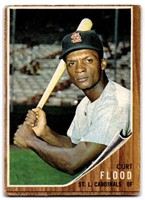 1962 Topps #590 Curt Flood SP High # Low End Condi