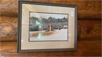 Log Cabin Framed Photo