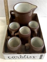 Buckeyes pottery mugs/pitcher
