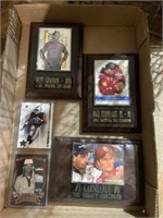 Jeff Gordon and dale earnardt plaques with Ralph