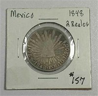 1848  Mexico 2 Reales  F  .1962 asw.