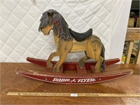 Vintage Radio Flyer Rocking Horse Toy