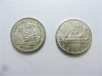 1966 & 1958 Silver Dollars