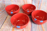 Tabletop Gallery Hand Crafted Red Set of 4