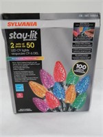 SYLVANIA STAYLIT 2 SETS 50 LED C9 LIGHTS