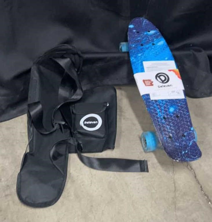Deleven Light-Up Skateboard with Carrying