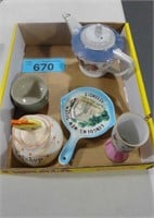 Vintage Teapot Made in Japan / Ketchup Dish Lot
