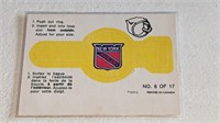 1973 74 OPC Hockey Ring NY Rangers