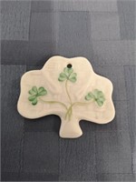 Decorative BELLEEK, Ireland clover ornament.