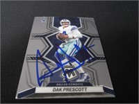 Dak Prescott Cowboys signed Sports Card w/Coa