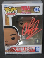 Dennis Rodman Bulls signed Funko Pop w/coa