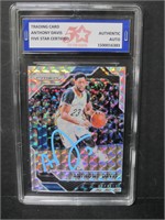 Anthony Davis Signed Auto Slabbed Sports Card