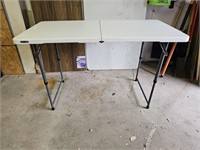 4' Lifetime Folding Adjustable Plastic Table