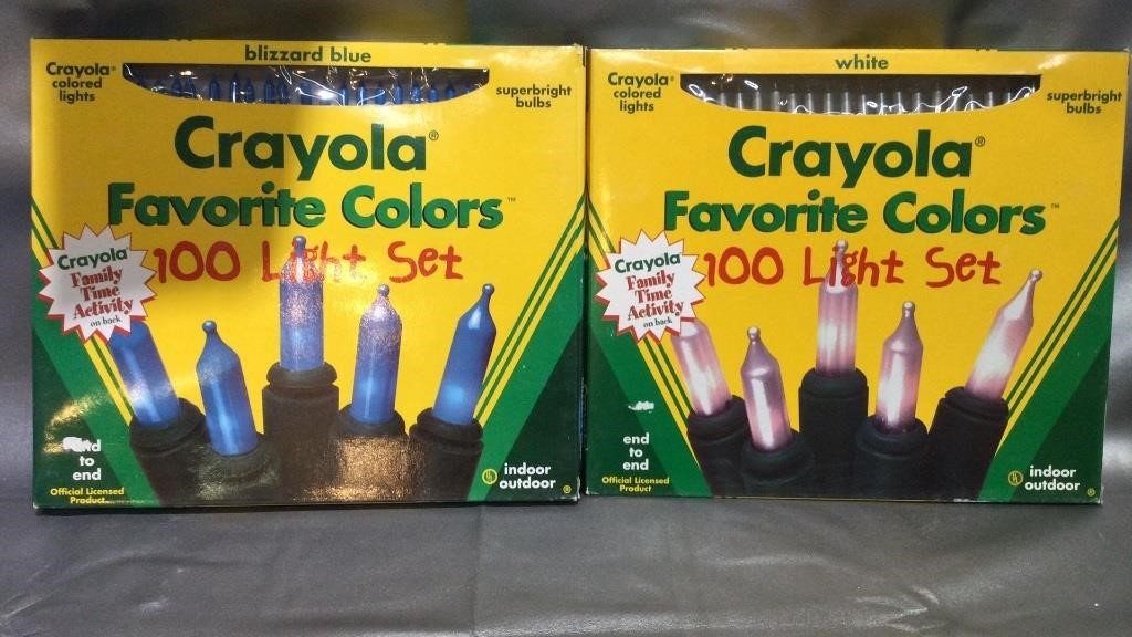 Crayons Favorite Colors Light Sets, Blue, White,