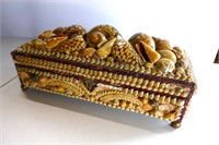 Folk Art Shell Box 12"x5"