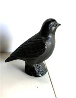 Large Heavy Cast Bird 9"T