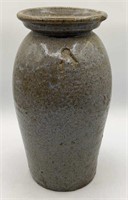 Antique 1 Gal. Stoneware Jar or Vase, Key Stamp