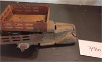 Antique, metal toy truck