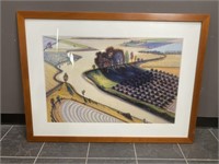 Vintage Wayne Thiebaud " Flatland" Poster