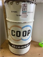 Vintage Co-op Grease Barrel