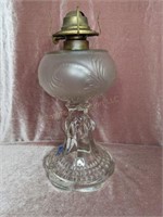 Antique Kerosene Lamp - 12" - No Chimney