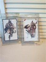 F5) Horse (tile-like) post card