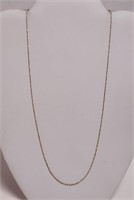 Twisted Chain Necklace (Marked 14K)