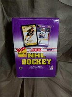 1991 Score Hockey Card Box W/36 Unopened Packs