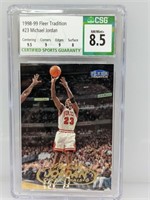 1998 Fleer Tradition Michael Jordan #23 CSG 8.5