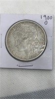 1900-O Morgan silver dollar, polished