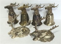Department 56 Stag Wine Bottle Coasters