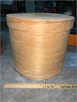 wooden round primitive box colby cheese