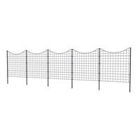 Zippity 5 Panels 3-ft H/W Iron Garden Fence