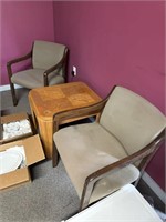 (2) chairs & end table