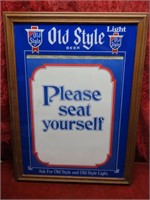 Old Style Beer sign, Please seat Yourself.