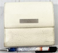 Gucci leather bi-fold wallet in ivory