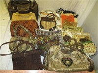 15pc Lady's Purses & Hand Bags