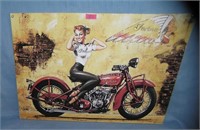 indian Motorcycle retro advertising sign