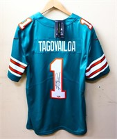 Signed Tua Tagovailoa Dolphins jersey w/ COA